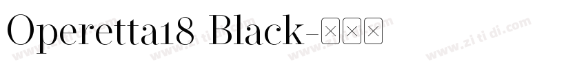 Operetta18 Black字体转换